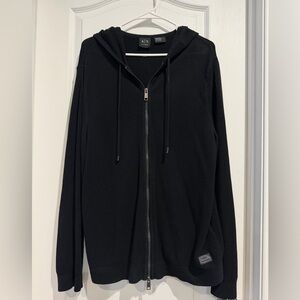 A/X Armani Exchange Black Zip-Up Sweater
